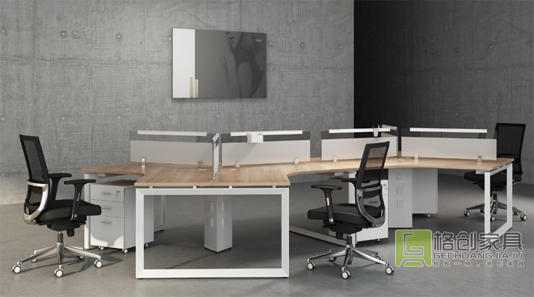 鋼架屏風(fēng)辦公桌