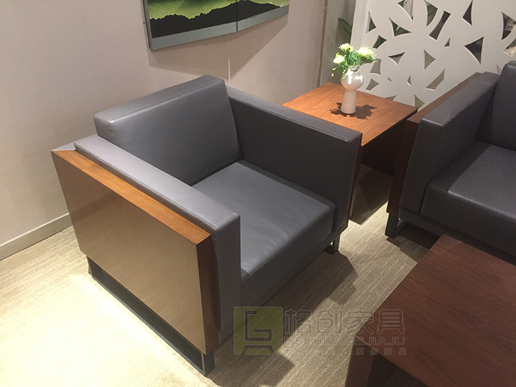 中式實木辦公沙發(fā)