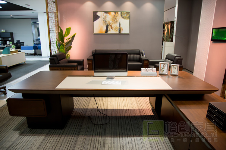 豪華實(shí)木大班臺(tái)